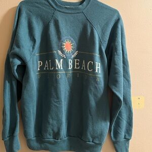 Tultex Palm Beach Florida Blue Crewneck Sweater